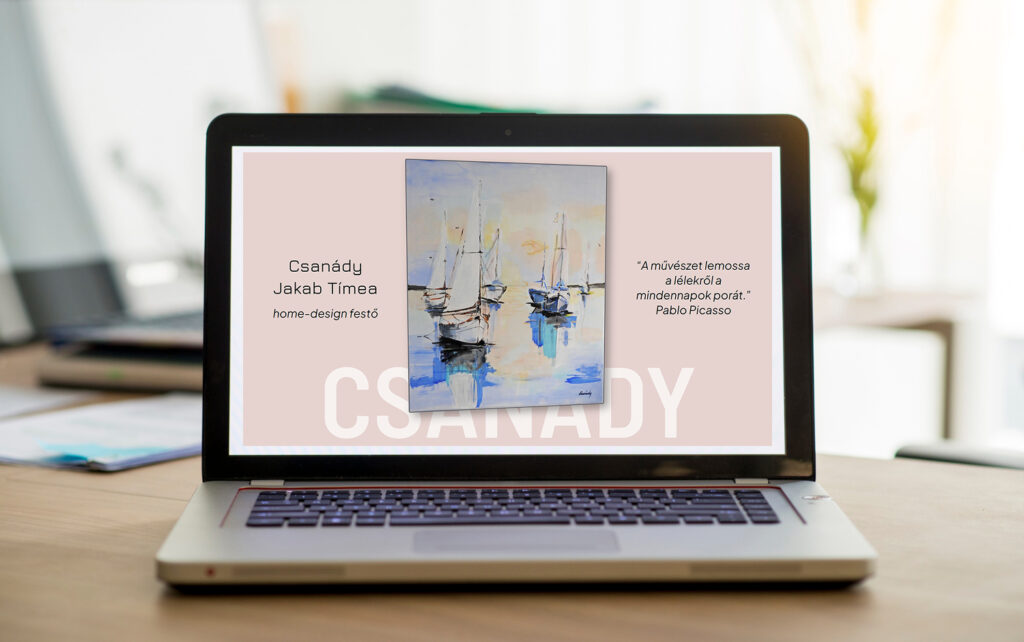 csanady.art művész weboldal